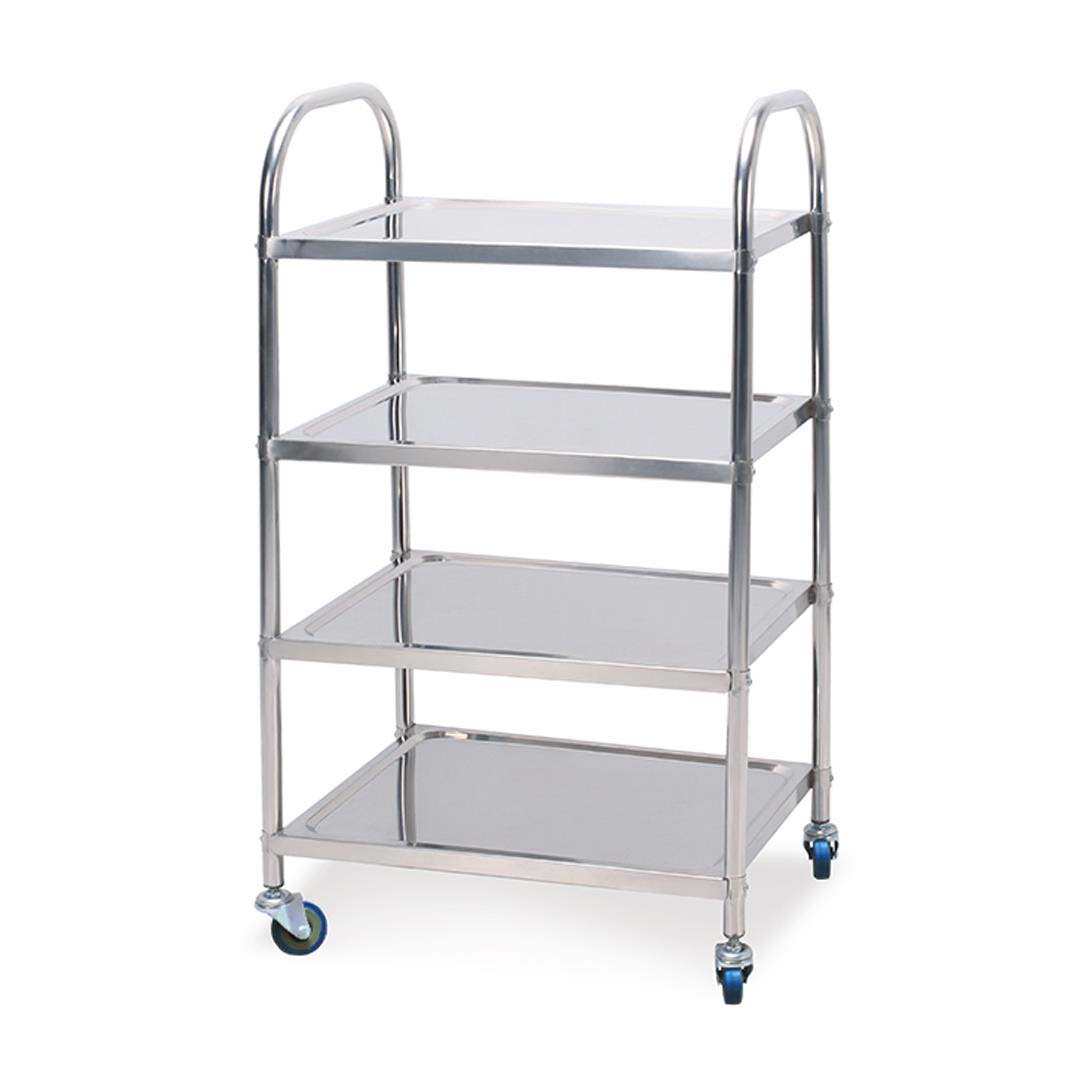 SOGA 4 Tier 860x540x1170 Stainless Steel Kitchen Dining Food Cart Trolley Utility • LUZ-FoodCart1116