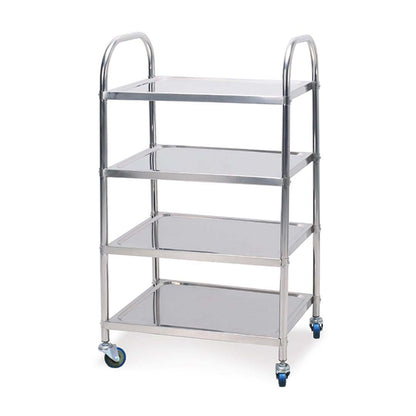 SOGA 4 Tier 860x540x1170 Stainless Steel Kitchen Dining Food Cart Trolley Utility • LUZ-FoodCart1116