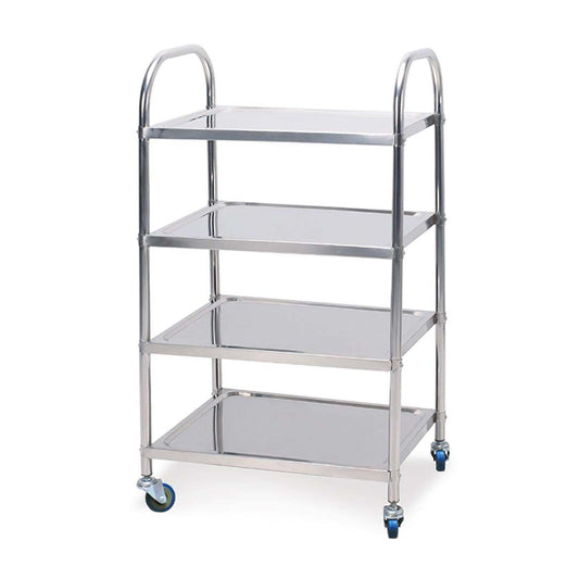 SOGA 4 Tier 860x540x1170 Stainless Steel Kitchen Dining Food Cart Trolley Utility • LUZ-FoodCart1116