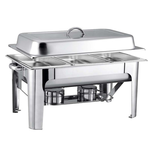 SOGA 9L Stainless Steel 3 Pans Bain-marie Chafing Catering Dish Buffet Food Warmer • LUZ-ChafingDish56063