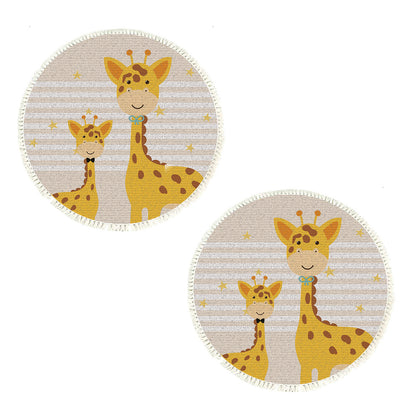 SOGA 2X 120cm Cute Cartoon Animal Non-Slip Thick and Ultra-Soft Carpet Flannel Rug • LUZ-CarpetA181X2