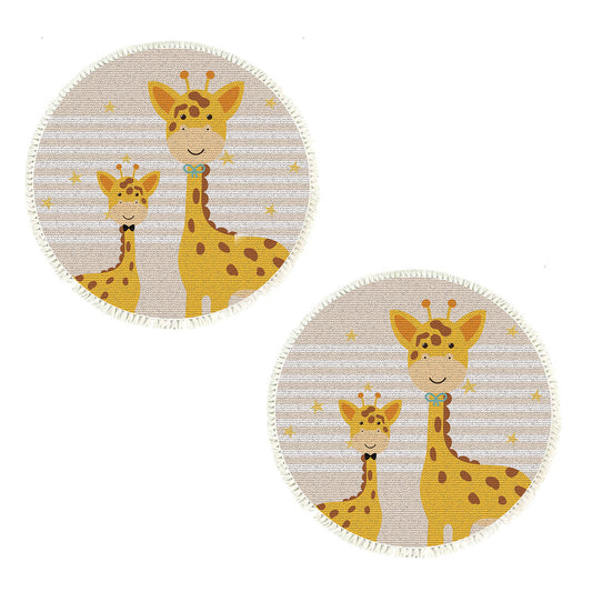 SOGA 2X 120cm Cute Cartoon Animal Non-Slip Thick and Ultra-Soft Carpet Flannel Rug • LUZ-CarpetA181X2
