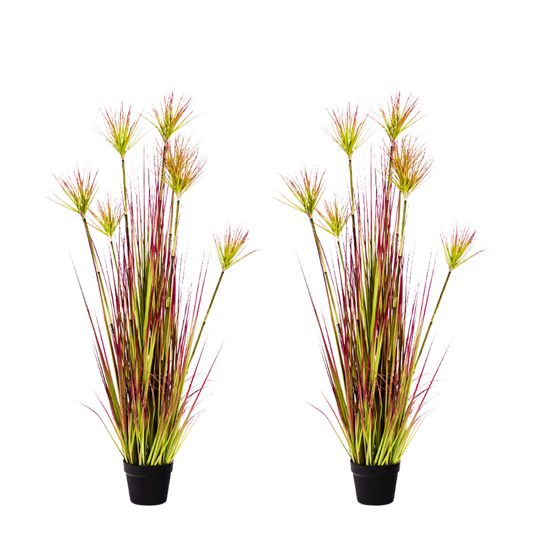 SOGA 2X 120cm Green Artificial Indoor Potted Papyrus Plant Tree Fake Simulation Decorative • LUZ-APlantFH60152X2