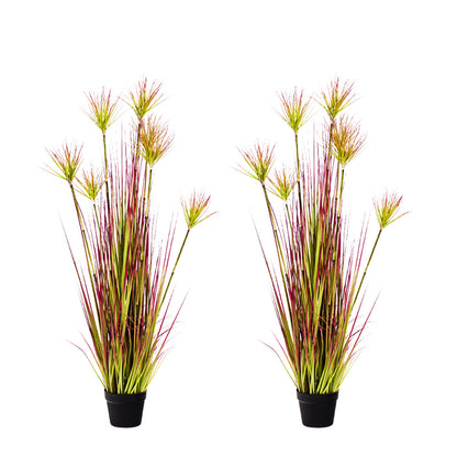 SOGA 2X 120cm Green Artificial Indoor Potted Papyrus Plant Tree Fake Simulation Decorative • LUZ-APlantFH60152X2