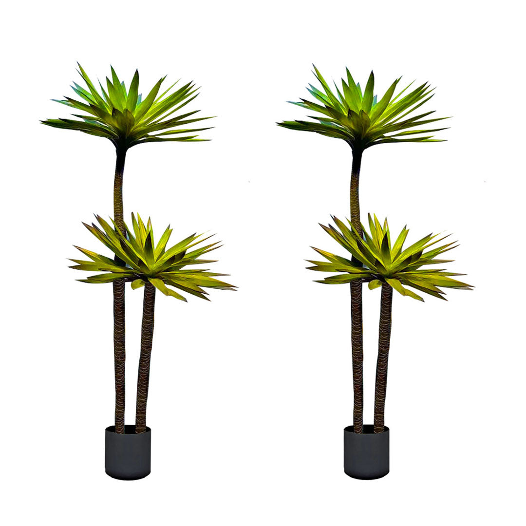 SOGA 2X 150cm Yucca Tree Giant Palm Lily Living Room Artificial Plant Home Accent Decor • LUZ-APlantFHDJL1502X2