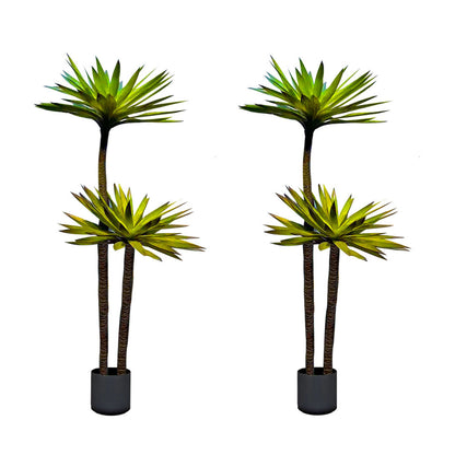 SOGA 2X 150cm Yucca Tree Giant Palm Lily Living Room Artificial Plant Home Accent Decor • LUZ-APlantFHDJL1502X2