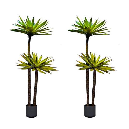 SOGA 2X 150cm Yucca Tree Giant Palm Lily Living Room Artificial Plant Home Accent Decor • LUZ-APlantFHDJL1502X2