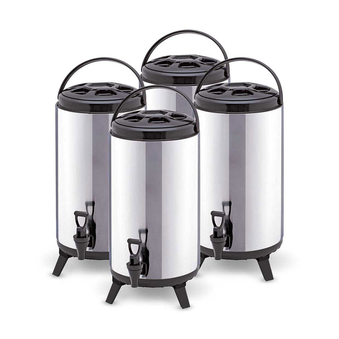 SOGA 4X 8L Portable Insulated Cold/Heat Coffee Tea Beer Barrel Brew Pot With Dispenser • LUZ-BeverageDispenser8LX4
