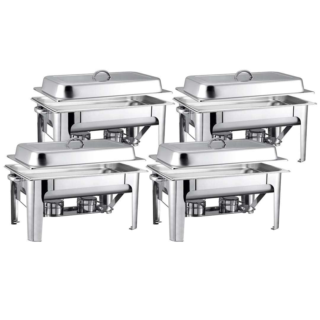 SOGA 4X Stainless Steel Chafing 9L Catering Dish Food Warmer • LUZ-ChafingDish56061X4