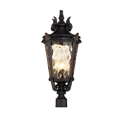 Vintage Lantern  63.5cm Outdoor Post Lantern Light Classic Charm Elegant Patio Antique Inspired Outdoor Lighting • LUZ-Lamp584StandMed