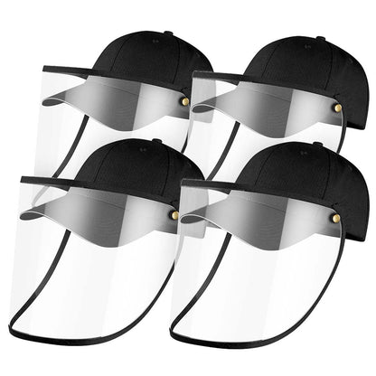 4X Outdoor Protection Hat Anti-Fog Pollution Dust Protective Cap Full Face HD Shield Cover Adult Black • LUZ-HatAdultBLKX4