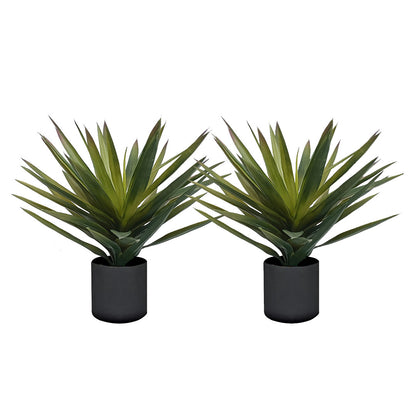 SOGA 2X 45cm Yucca Plant Giant Palm Lily Artificial Plant Tabletop Home Accent Decor • LUZ-APlantFHJM045X2