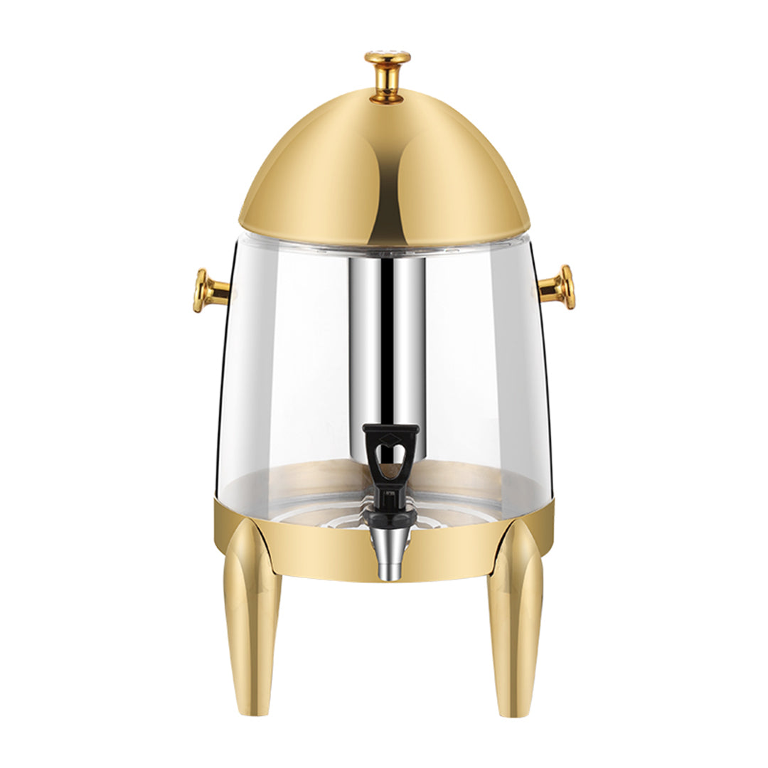 SOGA Stainless Steel 12L Beverage Dispenser Hot and Cold Juice Water Tea Chafer Urn Buffet Drink Container Jug with Gold Accents • LUZ-VICDispenser5715