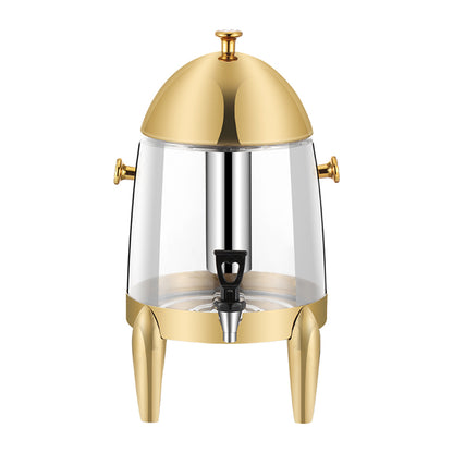 SOGA Stainless Steel 12L Beverage Dispenser Hot and Cold Juice Water Tea Chafer Urn Buffet Drink Container Jug with Gold Accents • LUZ-VICDispenser5715