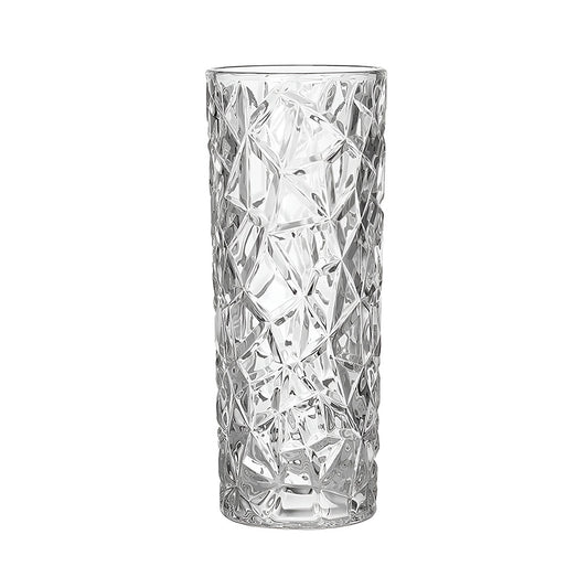 SOGA 14cmx30cm Heavy Duty Glass Vase Crystal Clear Design for Home Décor • LUZ-GVaseClearLRG