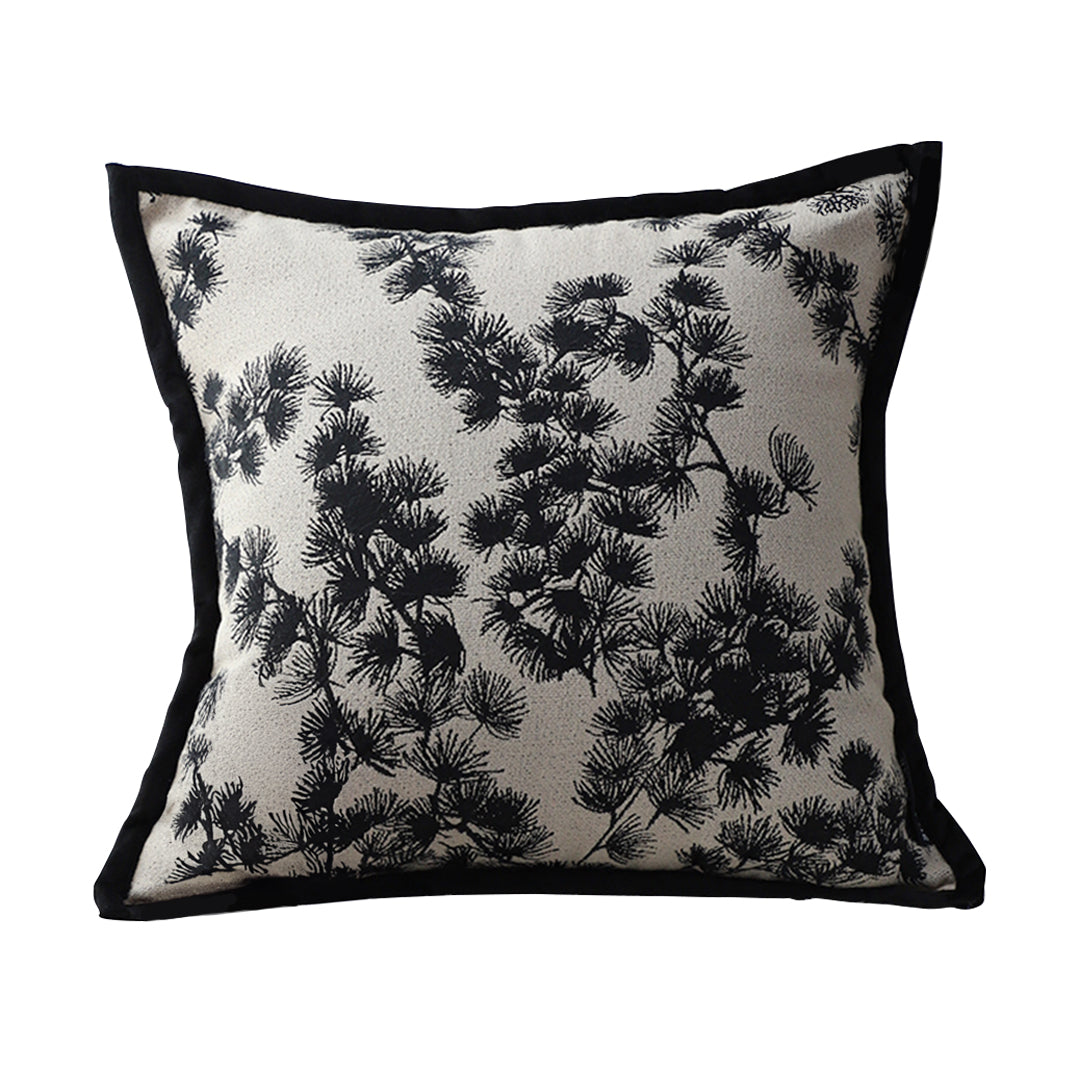 SOGA 45cm Throw Pillow Black and White Wide Border Square Pillow Stylish Decorative Cushion Living Room • LUZ-FrenchCushion304