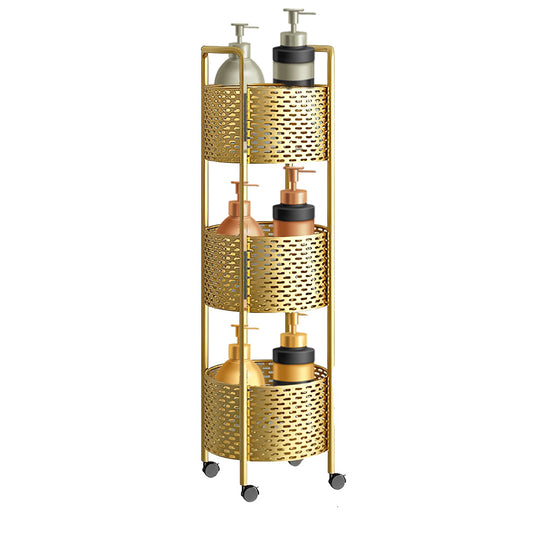 SOGA 3 Tier Bathroom Shelf Multifunctional Storage Display Rack Organiser with wheels • LUZ-FPotZWJ25