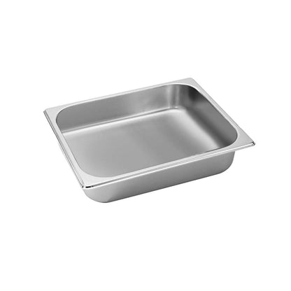 SOGA Gastronorm GN Pan Full Size 1/2 GN Pan 6.5cm Deep Stainless Steel Tray • LUZ-GastronormPans5409X1