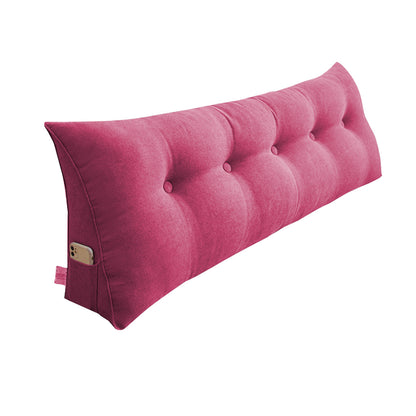 SOGA 120cm Pink Triangular Wedge Bed Pillow Headboard Backrest Bedside Tatami Cushion Home Decor • LUZ-PillowFab120Red