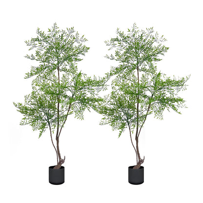 SOGA 2X 150cm Nandina Heavenly Bamboo Tree Artificial Plant Home Accent Decor • LUZ-APlantNTZ150X2