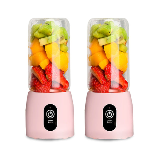 SOGA 2X Portable Mini USB Rechargeable Handheld Juice Extractor Fruit Mixer Juicer Pink • LUZ-JuicerMN2PinkX2