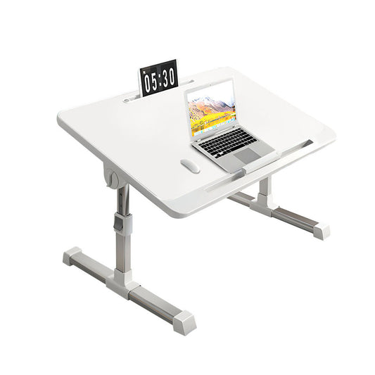 SOGA 60X40cm White Small Laptop Bed Portable Foldable Study Table Adjustable • LUZ-BedTableA5