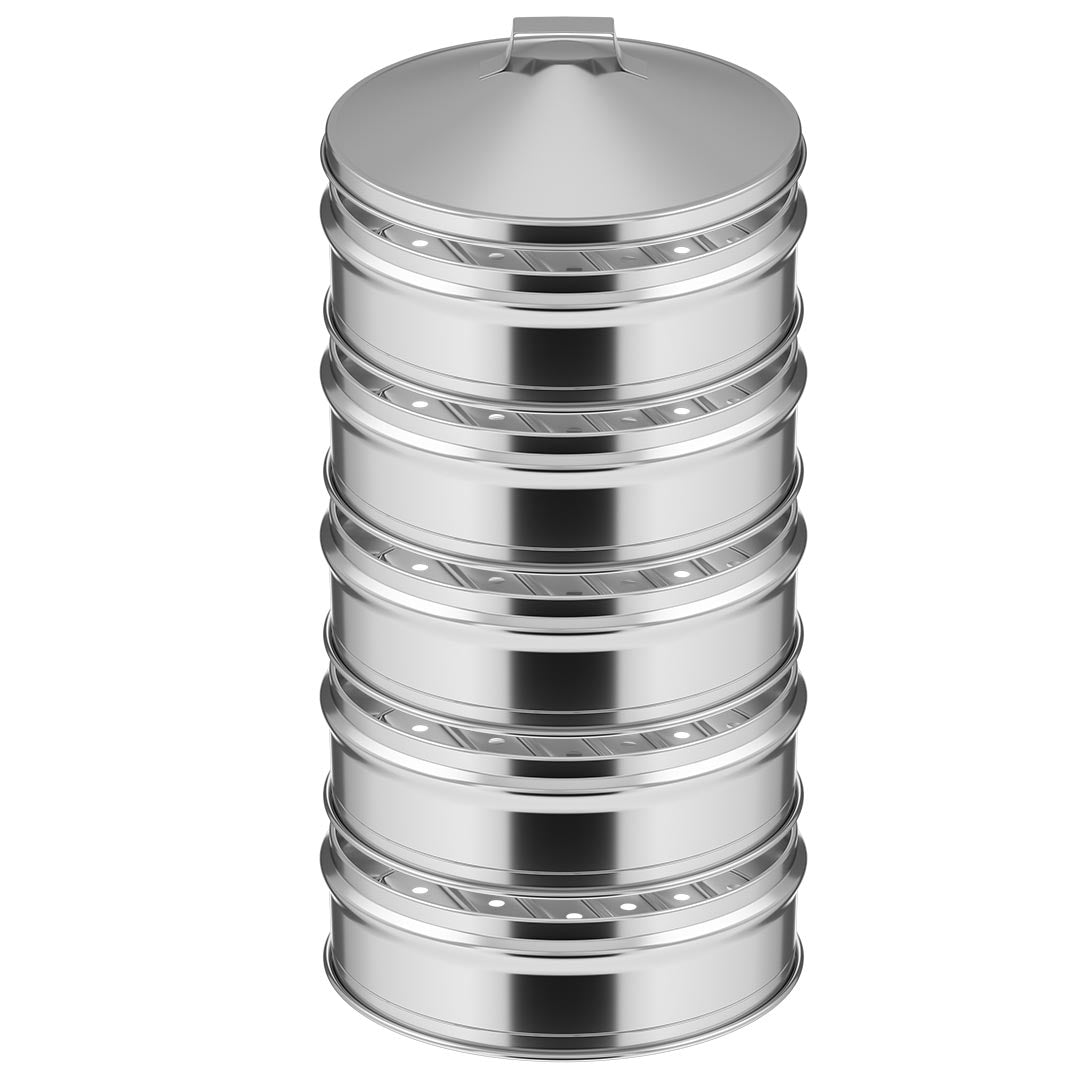 SOGA 5 Tier 22cm Stainless Steel Steamers With Lid Work inside of Basket Pot Steamers • LUZ-Steamer22CM2319-5