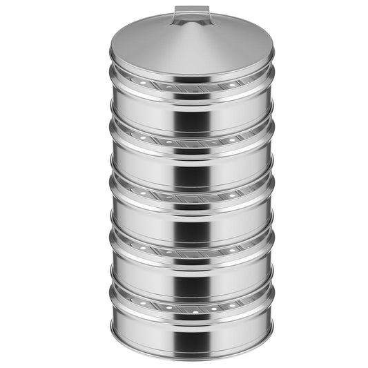 SOGA 5 Tier 22cm Stainless Steel Steamers With Lid Work inside of Basket Pot Steamers • LUZ-Steamer22CM2319-5