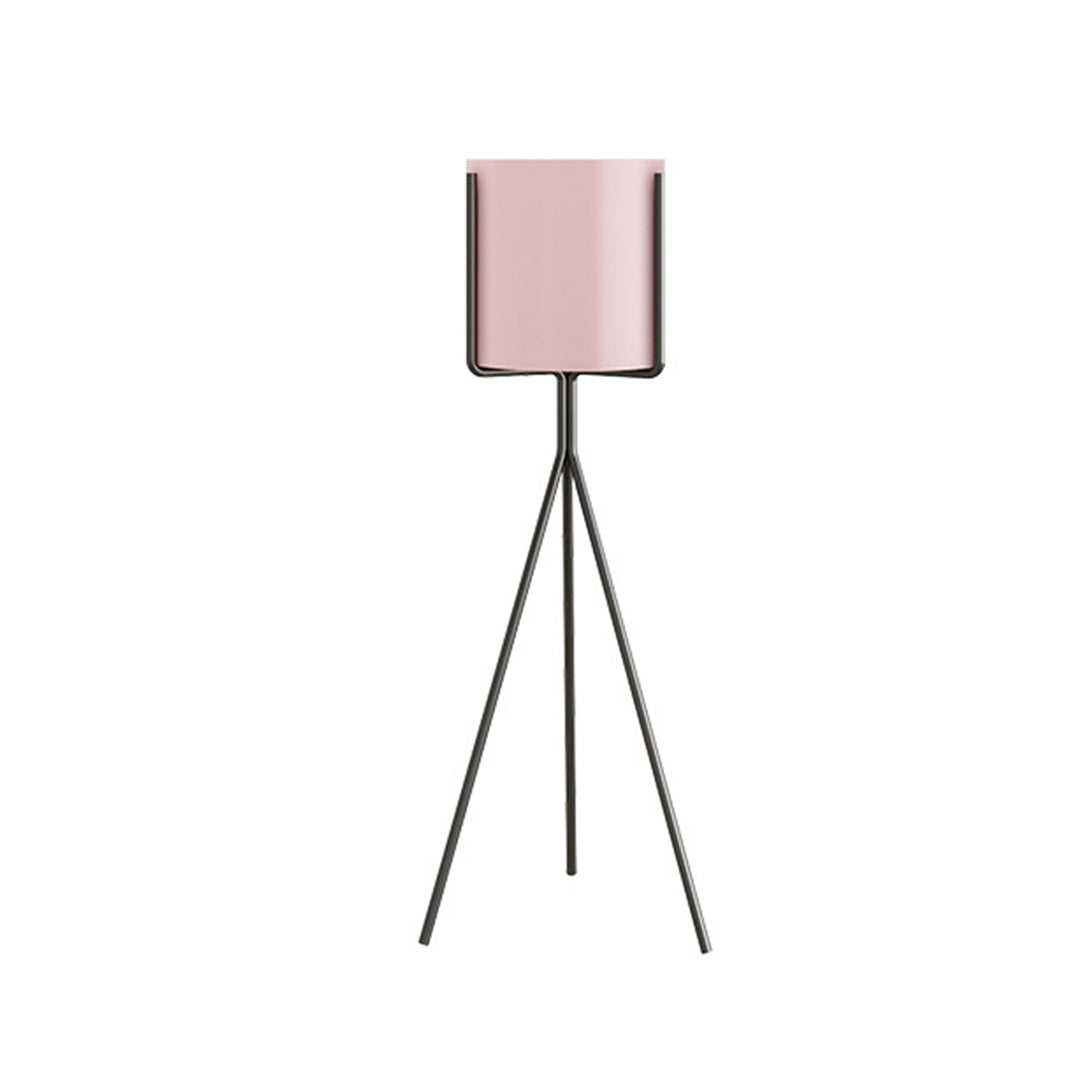 SOGA 80cm Tripod Flower Pot Plant Stand with Pink Flowerpot Holder Rack Indoor Display • LUZ-FPotH82PNK