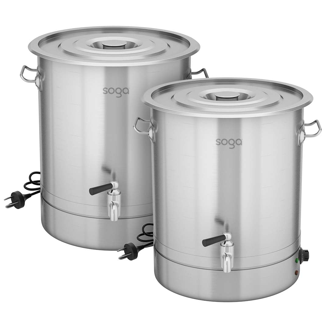 SOGA 2X 21L Stainless Steel URN Commercial Water Boiler  2200W • LUZ-Urn841X2
