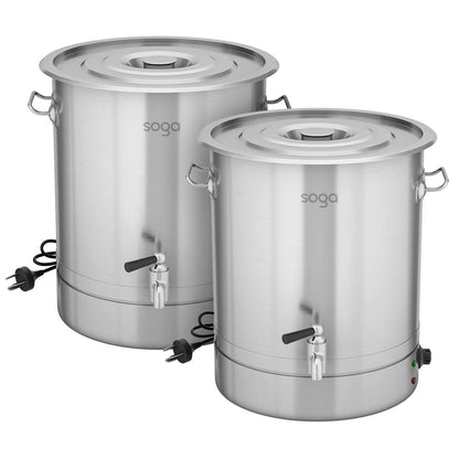 SOGA 2X 21L Stainless Steel URN Commercial Water Boiler  2200W • LUZ-Urn841X2