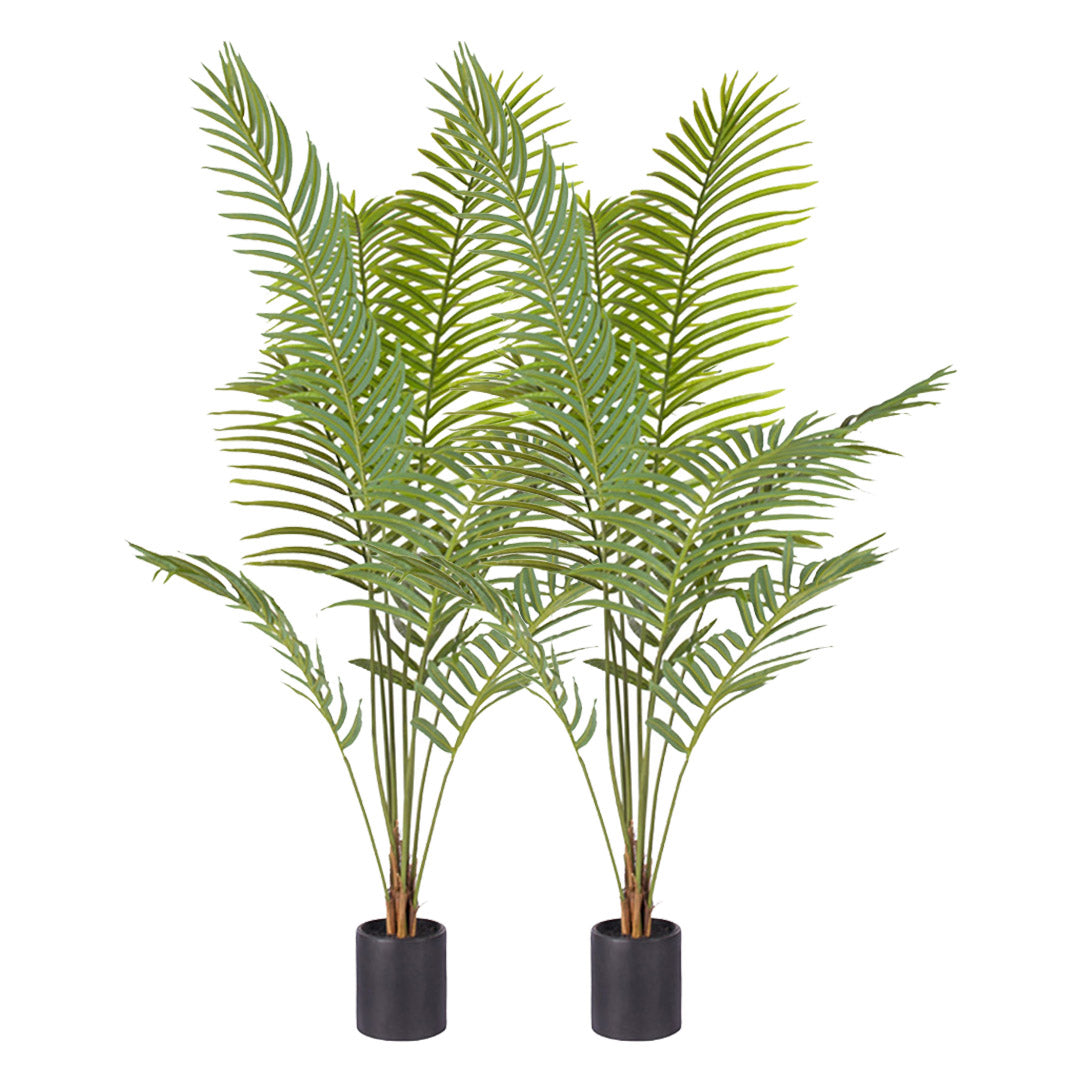 SOGA 2X 180cm Green Artificial Indoor Rogue Areca Palm Tree Fake Tropical Plant Home Office Decor • LUZ-APlant1806X2