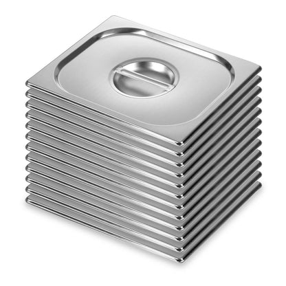 SOGA 12X Gastronorm GN Pan Lid Full Size 1/2 Stainless Steel Tray Top Cover • LUZ-GP5502-JLID2F-X12