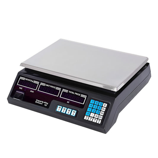 SOGA Digital Commercial Kitchen Scales Shop Electronic Weight Scale Food 40kg/5g • LUZ-Scale40kg