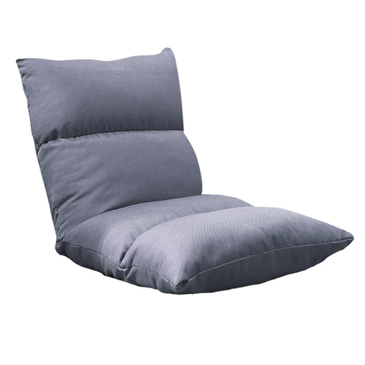 SOGA Lounge Floor Recliner Adjustable Lazy Sofa Bed Folding Game Chair Grey • LUZ-LoungeFabricGrey