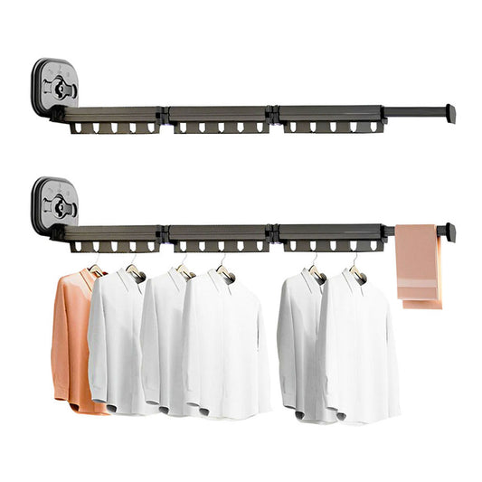 SOGA 2X 127.5cm Wall-Mounted Clothing Dry Rack Retractable Space-Saving Foldable Hanger • LUZ-BSXPGKQ05X2