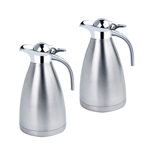 SOGA 2X 1.5L Silver Color 3-Layer Inner Stainless Steel, Vacuum Insulated and Outer Stainless Steel Thermal Flask • LUZ-BottleWKE21X2