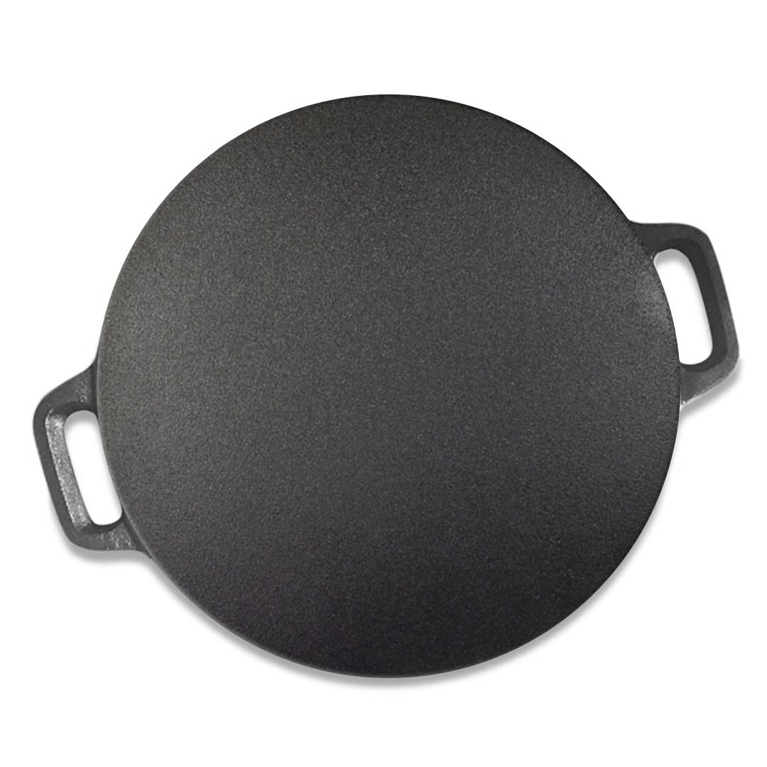 SOGA Cast Iron Induction Crepes Pan Baking Cookie Pancake Pizza Bakeware • LUZ-CrepePan34cm