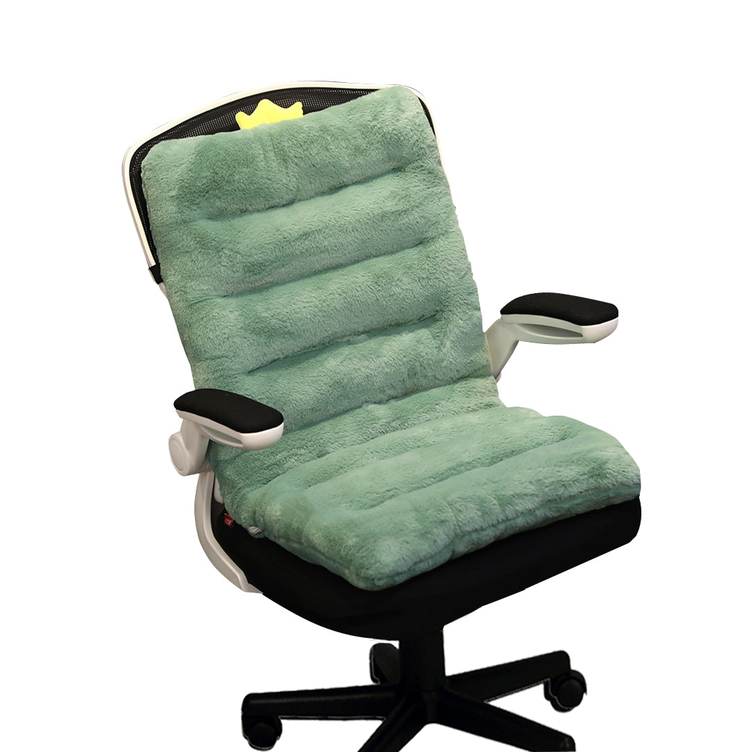 SOGA Green One Piece Dino Cushion Office Sedentary Butt Mat Back Waist Chair Support Home Decor • LUZ-SCushion055
