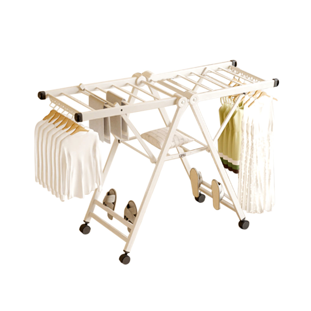 SOGA 160cm Portable Wing Shape Clothes Drying Rack Foldable Space-Saving Laundry Holder • LUZ-BSYXYJ16012