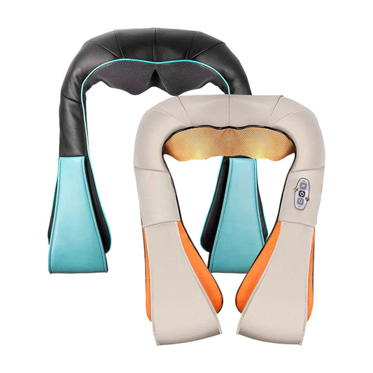 SOGA 2X Electric Kneading Back Neck Shoulder Massage Arm Body Massager Blue/White • LUZ-Massager580ABLU-WHT