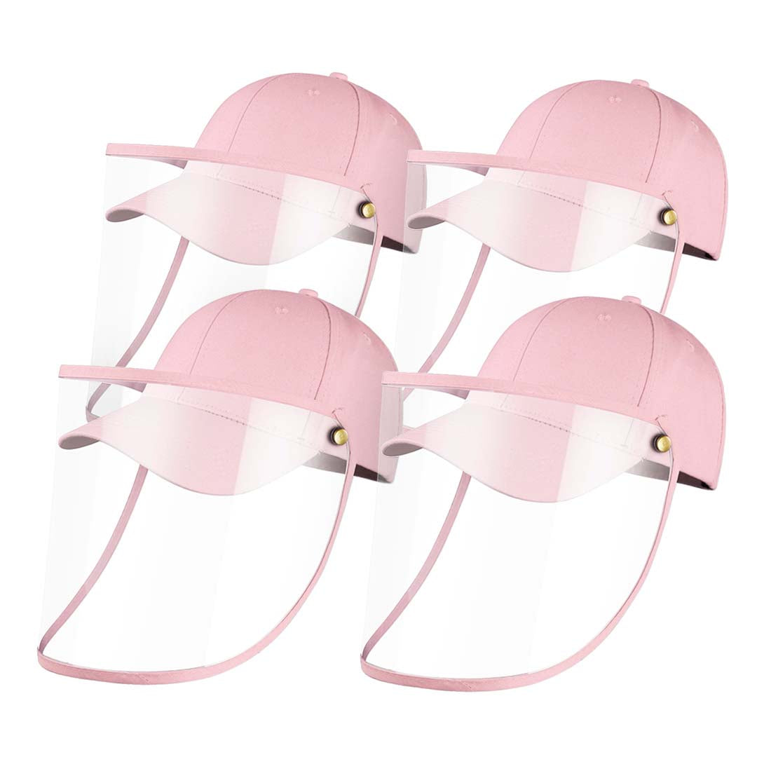 4X Outdoor Protection Hat Anti-Fog Pollution Dust Protective Cap Full Face HD Shield Cover Kids Pink • LUZ-HatKidsPNKX4