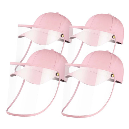 4X Outdoor Protection Hat Anti-Fog Pollution Dust Protective Cap Full Face HD Shield Cover Kids Pink • LUZ-HatKidsPNKX4