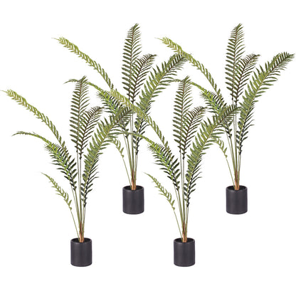 SOGA 4X 180cm Artificial Green Rogue Hares Foot Fern Tree Fake Tropical Indoor Plant Home Office Decor • LUZ-APlantLGY1808X4