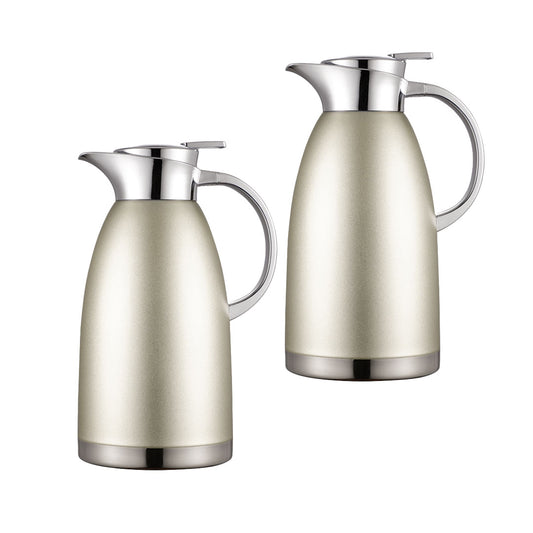 SOGA 2X 1.8LSilver Double-Wall vacuum with 2 layers stainless steel Construction Thermal Flask • LUZ-BottleWKE16X2