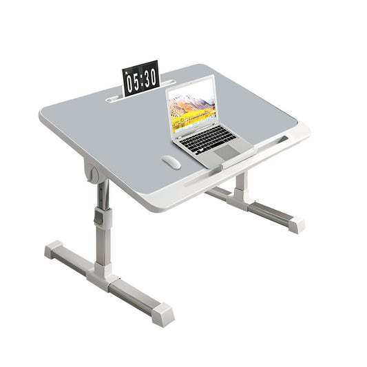 SOGA 60X40cm Grey Small Laptop Bed Portable Foldable Study Table Adjustable • LUZ-BedTableA7
