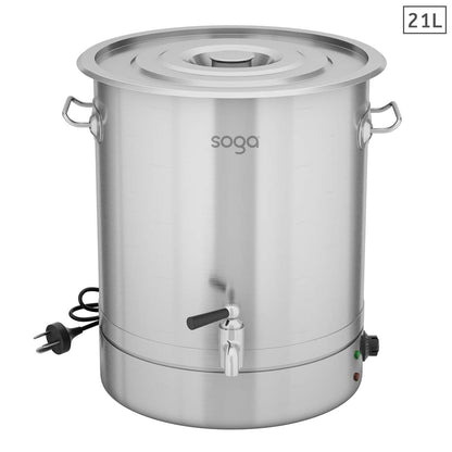 SOGA 21L Stainless Steel URN Commercial Water Boiler  2200W • LUZ-Urn841