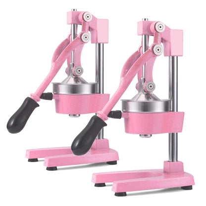 SOGA 2X Commercial Manual Juicer Hand Press Juice Extractor Squeezer Orange Citrus Pink • LUZ-JuicerManualPinkX2