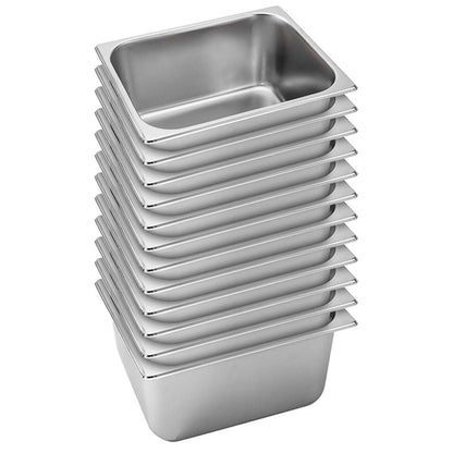 SOGA 12X Gastronorm GN Pan Full Size 1/2 GN Pan 20cm Deep Stainless Steel Tray • LUZ-GastronormPans5412X12