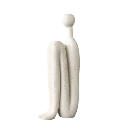 SOGA 10x28cm Ornament Modern Stickman Art Sculpture Minimalist Resin Statue Round Head for Home Decor and Bookend • LUZ-Ornament2924